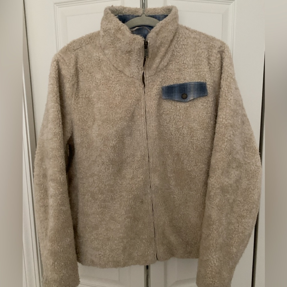 Fuzzy cozy warm Pendleton coat